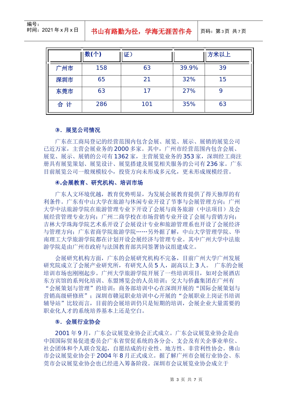 广东省会展资源分布与应对策略_第3页