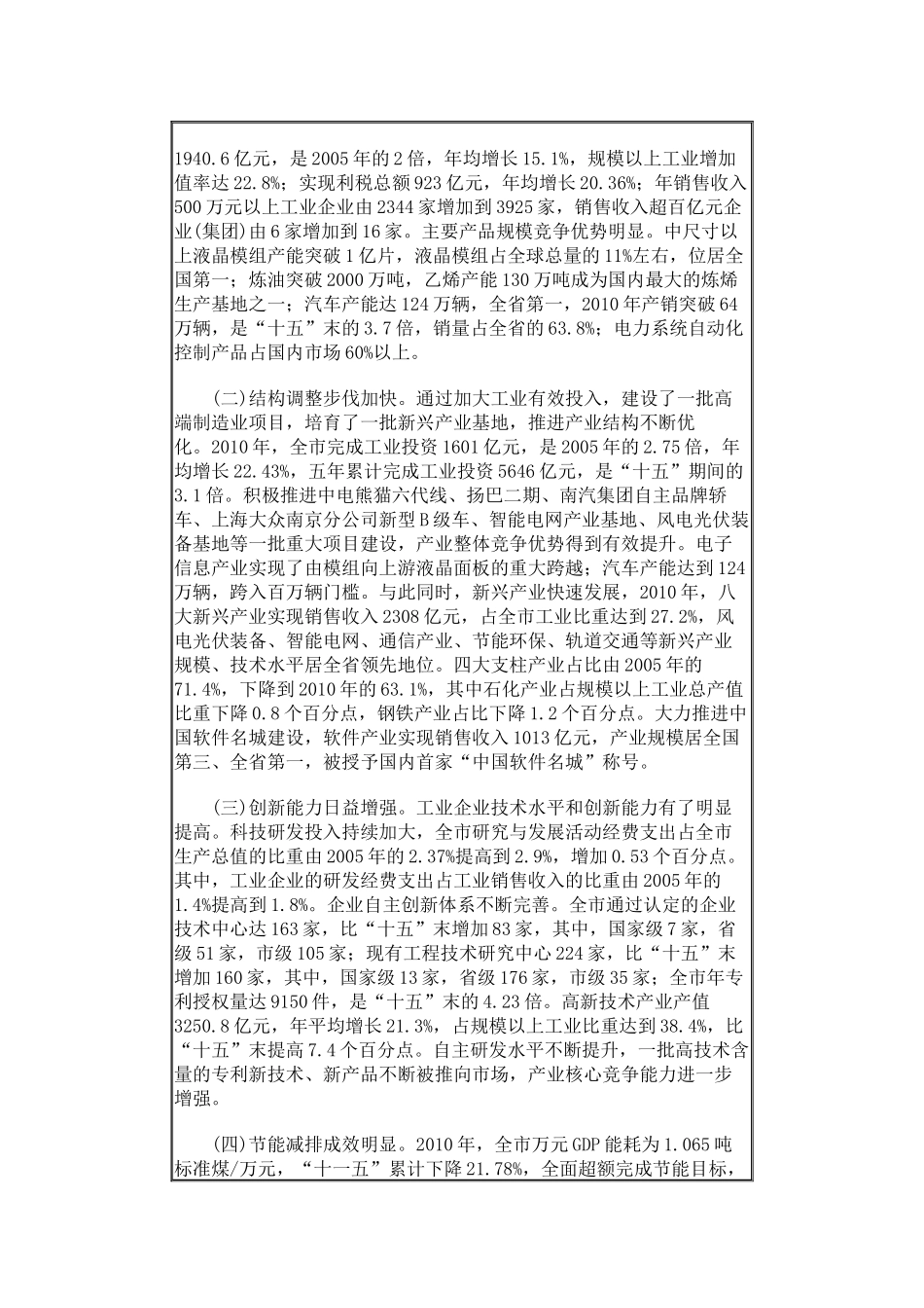 南京市“十二五”工业和信息化发展规划_第2页