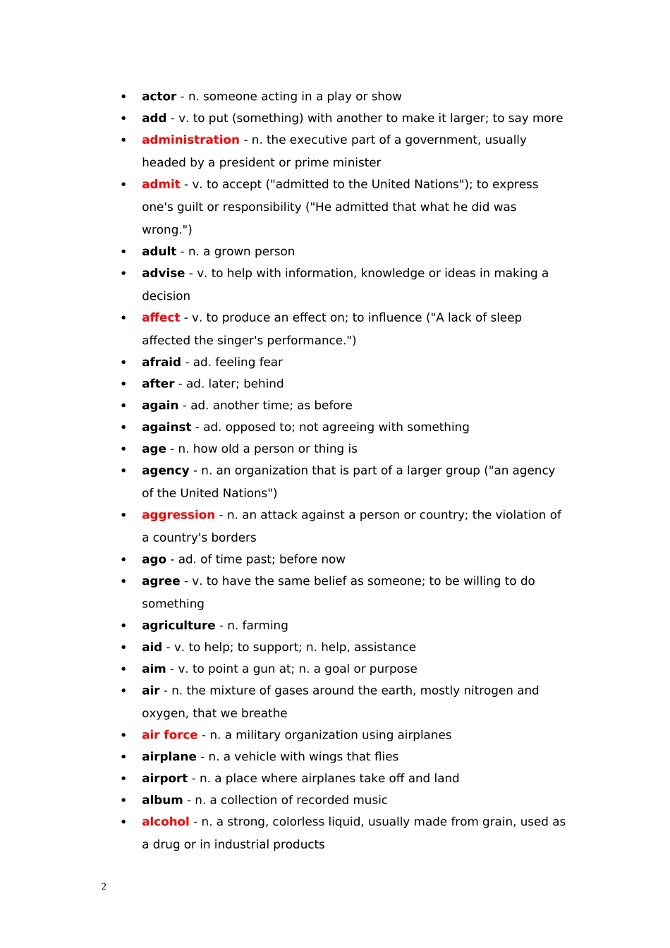 VOA特别英语节目官方词汇表_第2页