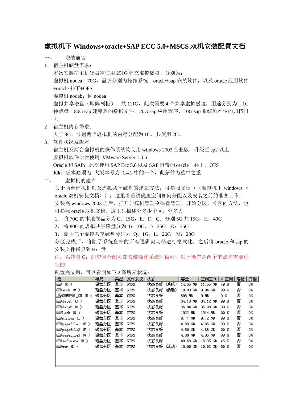 SAP安装配置文档(支持双机、虚拟机)_第1页