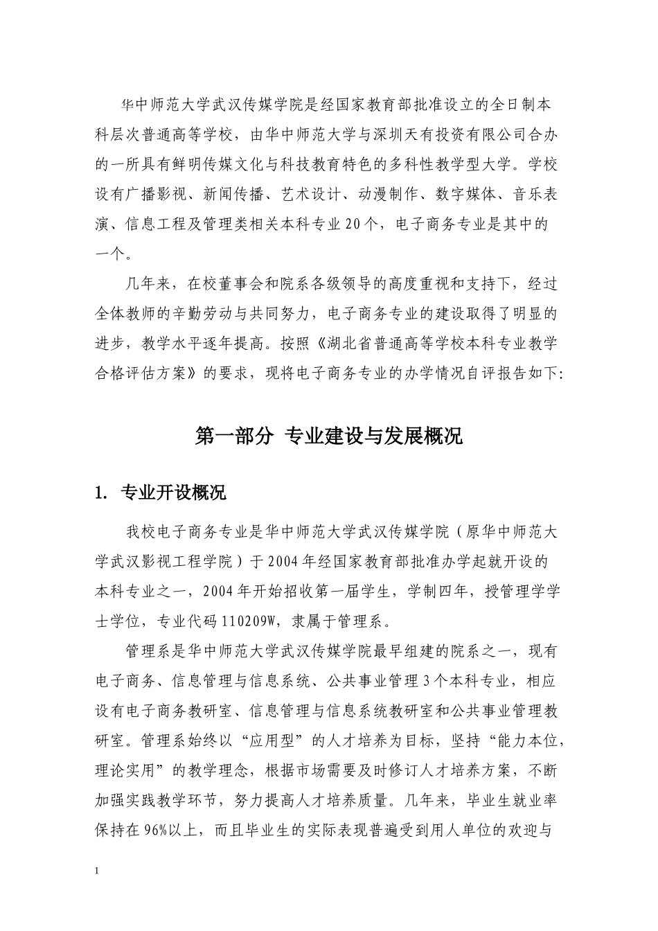 华中师范大学武汉传媒学院电子商务专业自评报告doc-华中_第3页