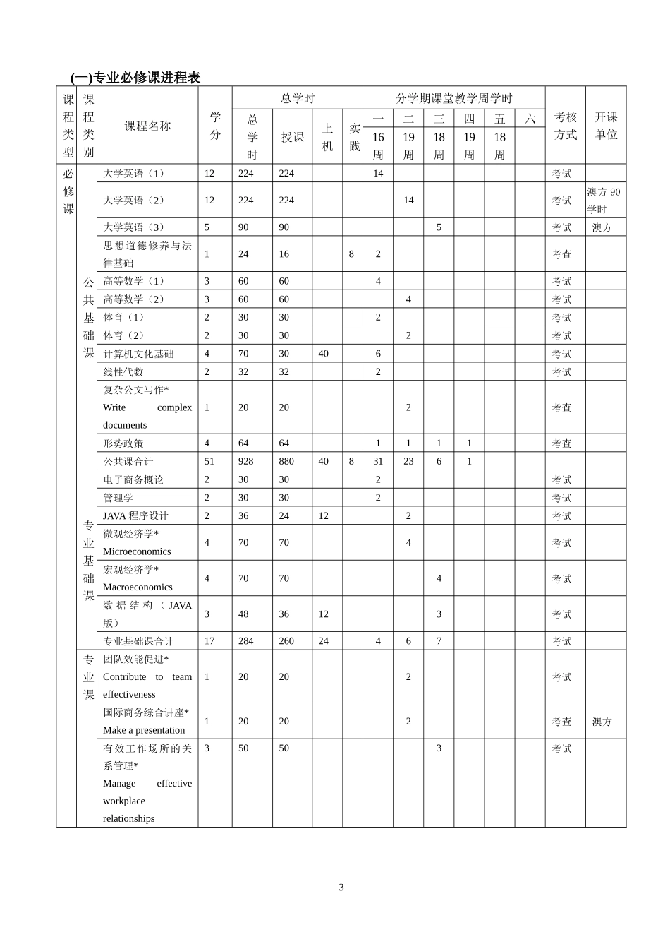 中澳电子商务专业（专）培养计划doc（260608字节）-_第3页