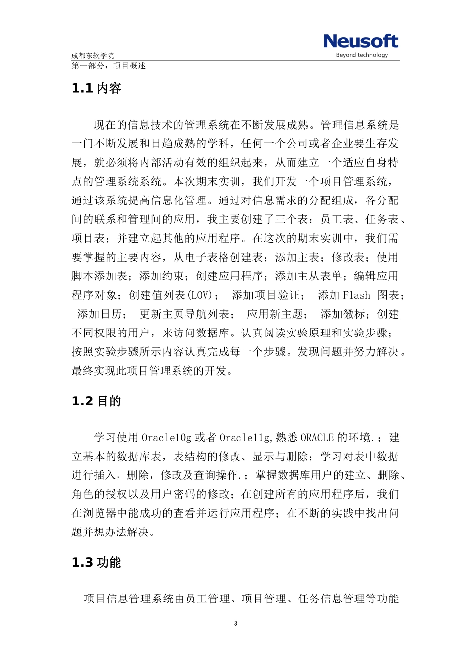 oracle项目设计报告_第3页