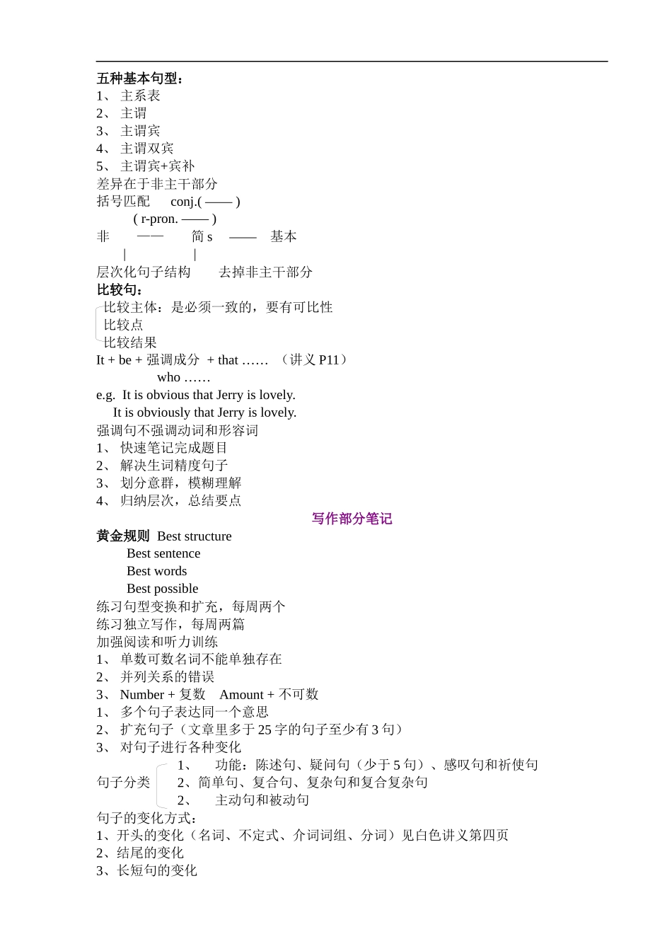 Xeikmm托福写作专项 阅读和作文笔记_第2页