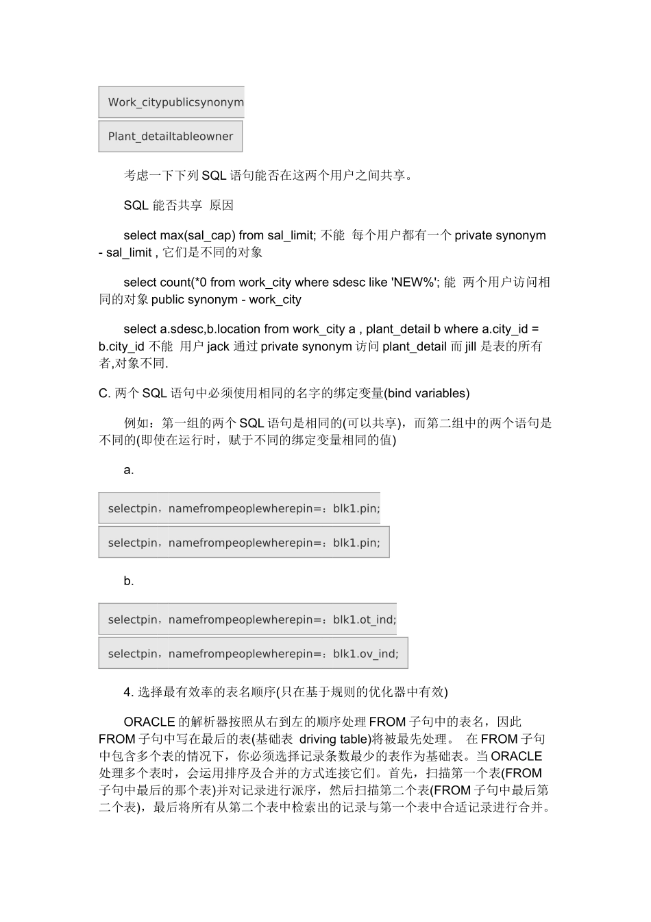 oracle语句优化30个规则详解_第3页
