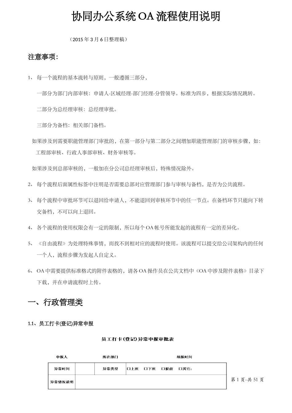 协同办公系统OA流程使用说明(34修改版)_第1页