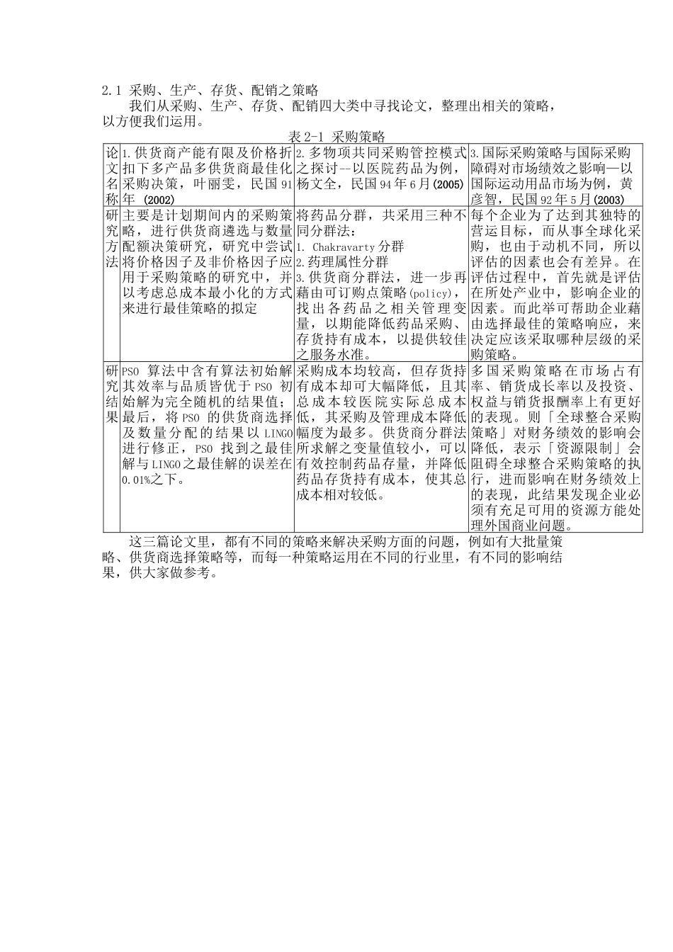 供应链中采购到配销的最佳策略--以汽车保险杆为例_第3页