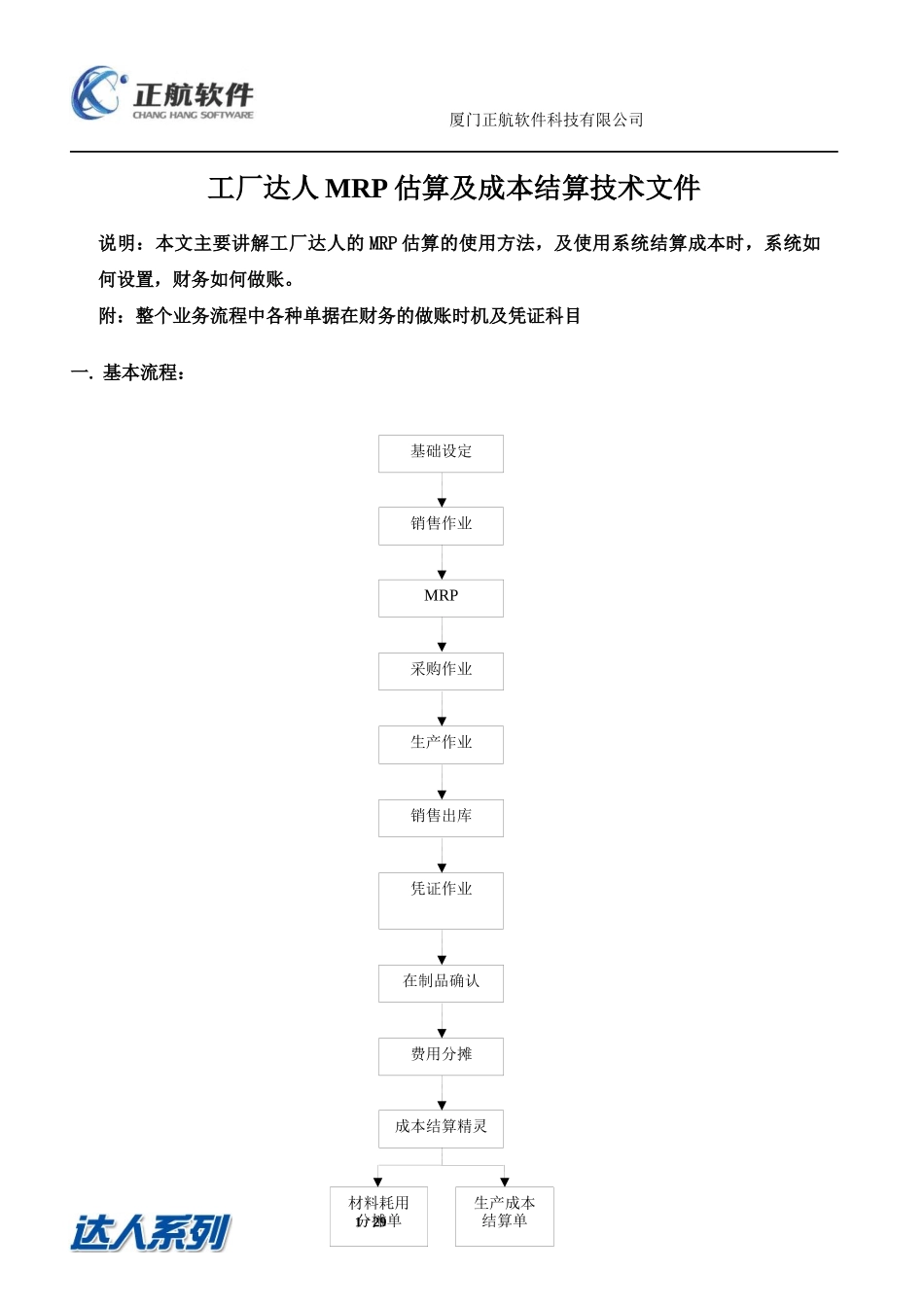 MRP估算及成本结算技术文件_第1页