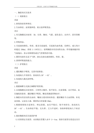 常见疾病的观察和护理要点