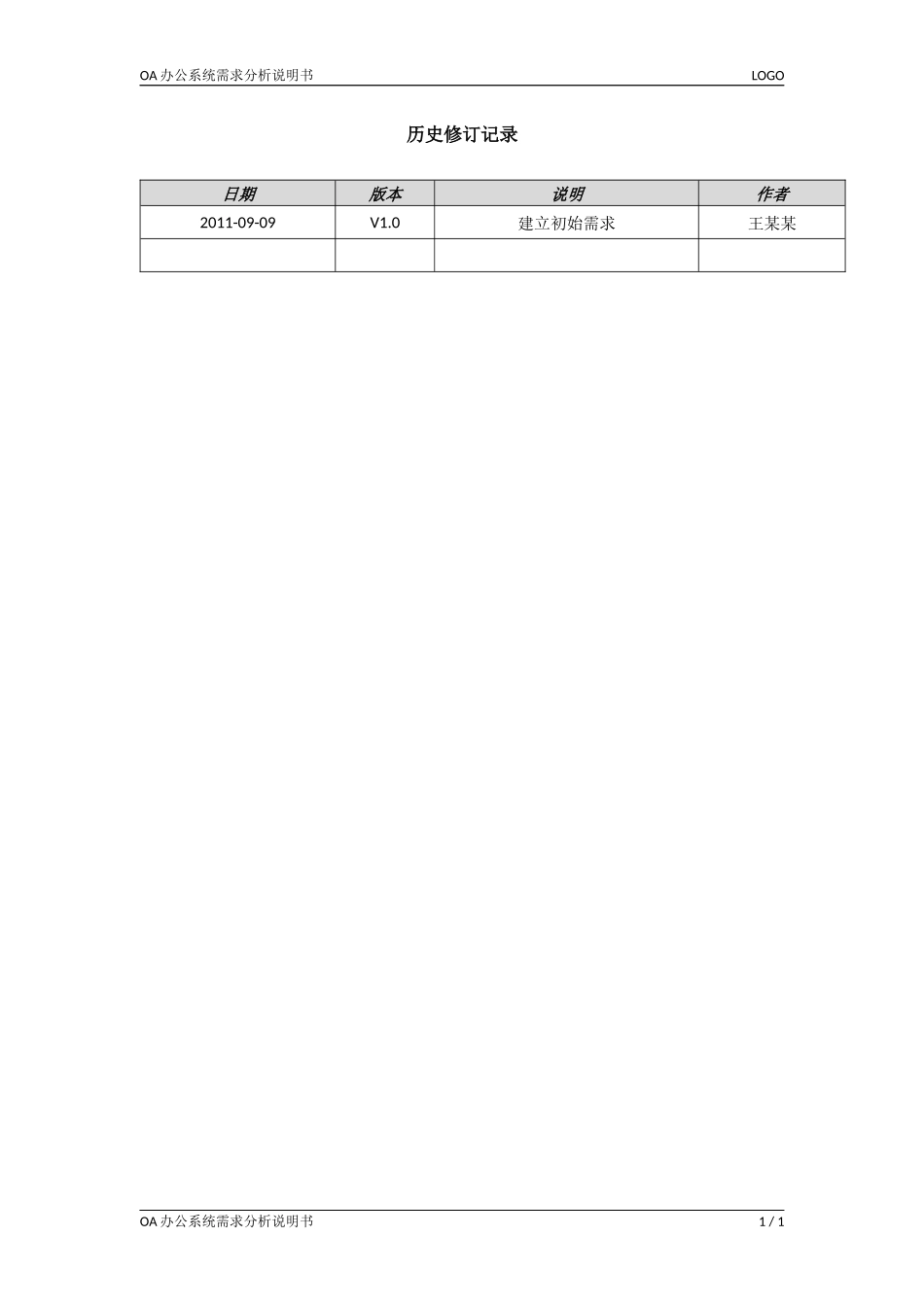 OA办公系统需求分析说明书_第2页