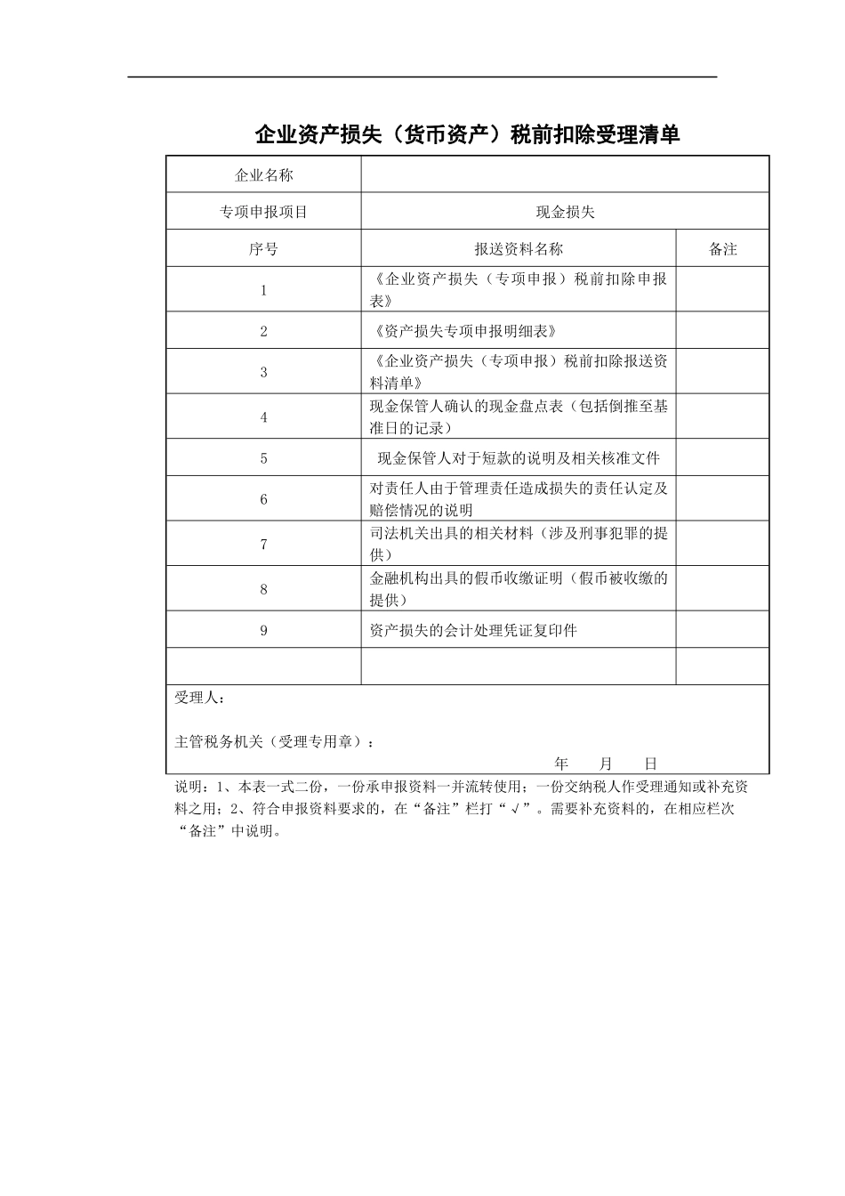 企业货币资产管理及税前清单管理_第1页