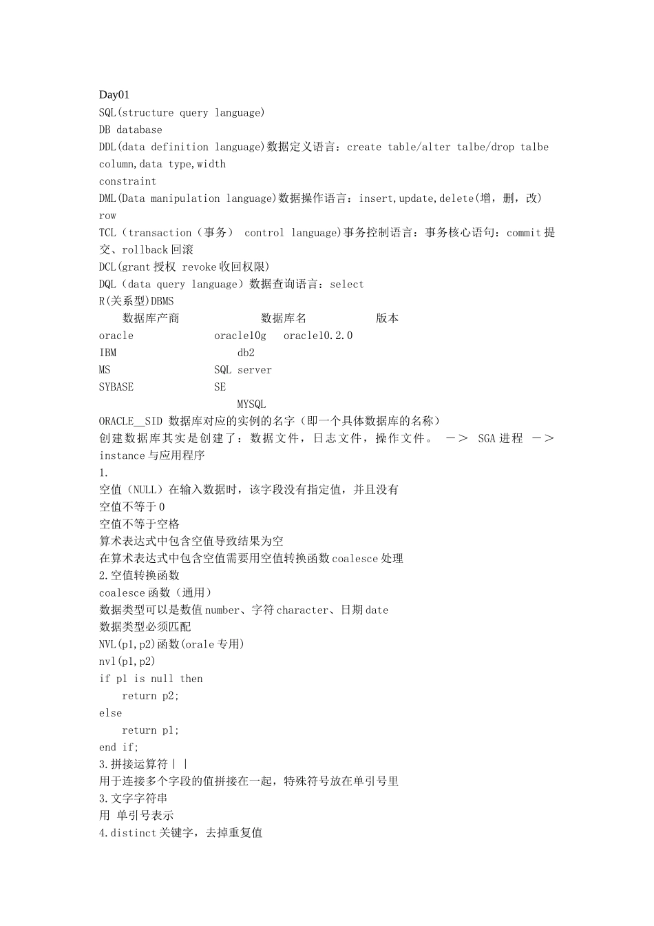 ORACLE＿SID数据库相关资料_第1页