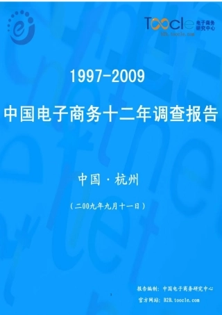 中国电子商务12年发展报告