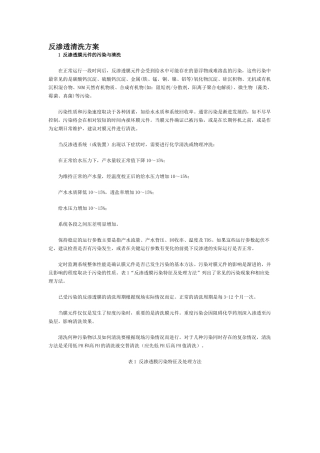 反渗透清洗方案-中国最领先的节能环保搜索门户网站—环搜网