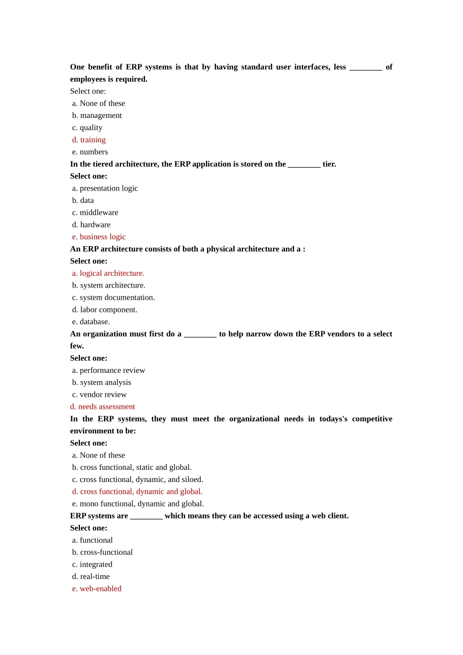 ERP英文选择题_第1页