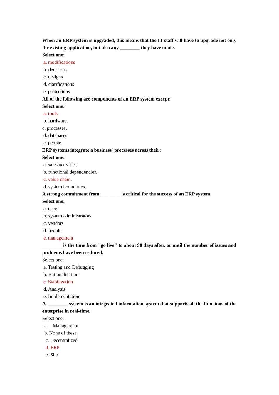 ERP英文选择题_第2页