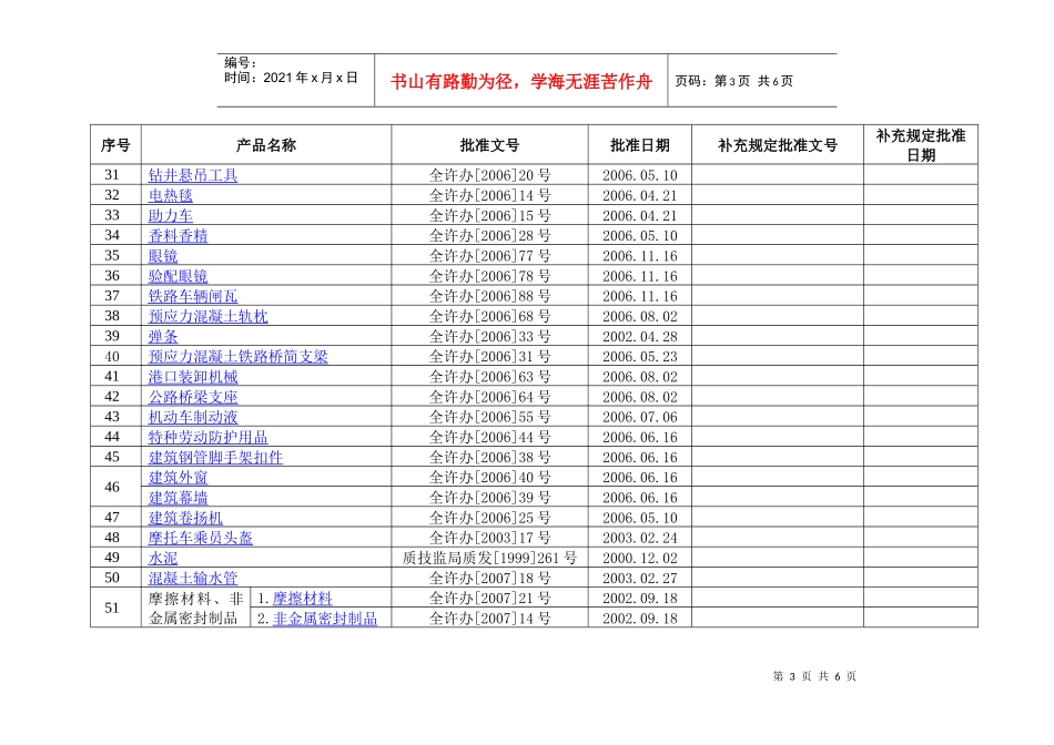 工业产品生产许可证产品实施细则_第3页
