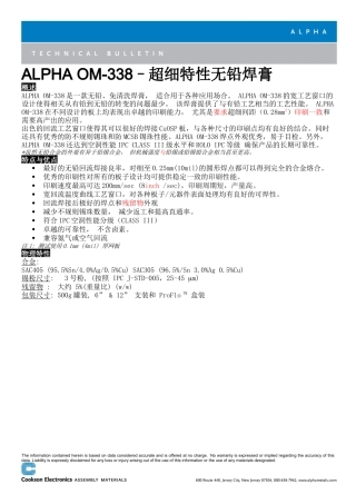OM338技术资料-慧聪网_中国领先的B2B电子商务平台