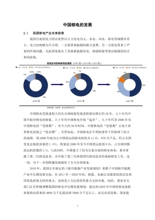 中国核电及信息化现状