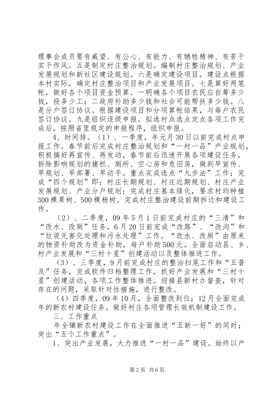 推进新农村建设试点工作方案_第2页