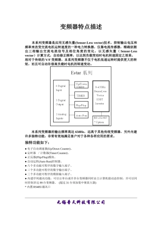 ESTAR变频器