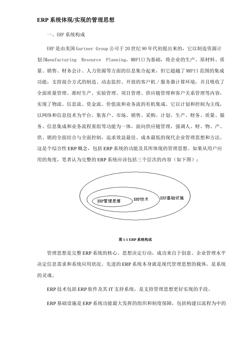 ERP系统构成的管理思想_第1页
