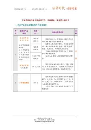 下面是可选的电子商务网平台