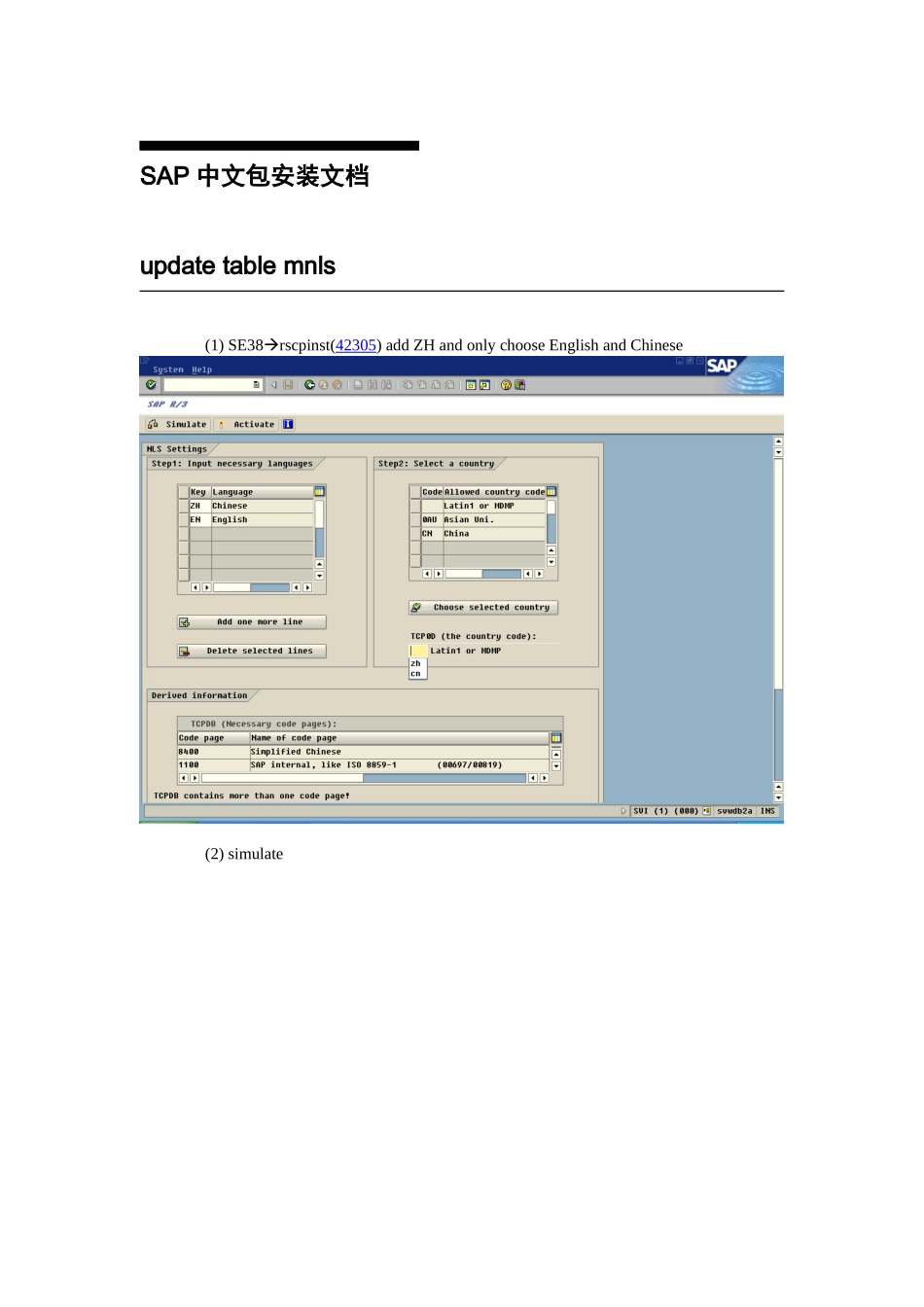 SAP 中文包安装文档_第1页