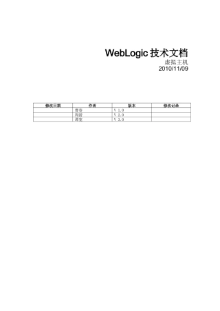 WebLogic_虚拟主机