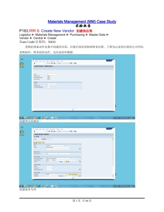 sap-MM实验报告