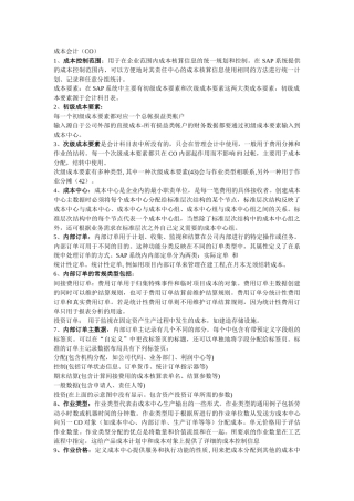 SAP+名词解释