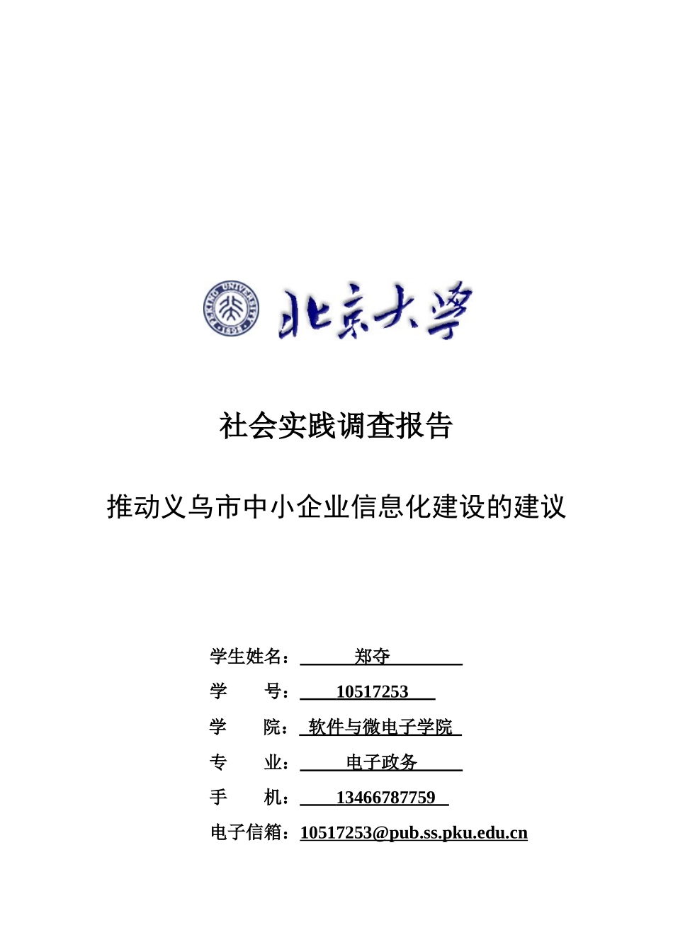 义乌市中小企业信息化建设的建议_第1页