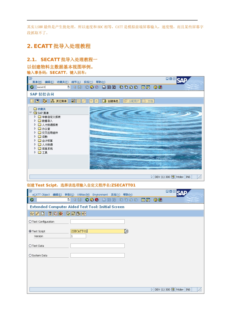 sap数据批量导入教程、BDC实例详细讲解步骤_第2页