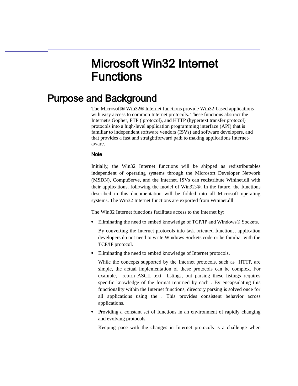 MicrosoftWin32InternetFunctions_第1页