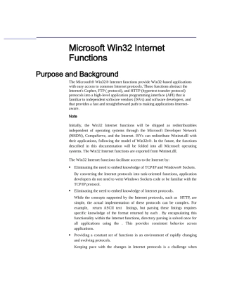MicrosoftWin32InternetFunctions
