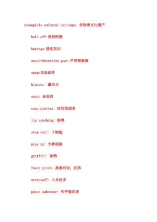 XXXX VOA常用新闻词汇6155398178