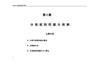 《数据仓库与数据挖掘》(分类规则)