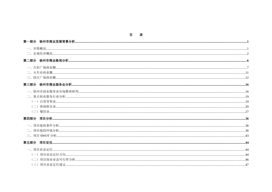 徐州SOHO新天地商业项目全程策划方案-56DOC_第1页