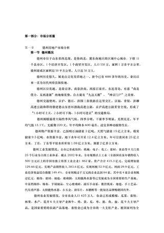 德州鲁班御景园项目报告