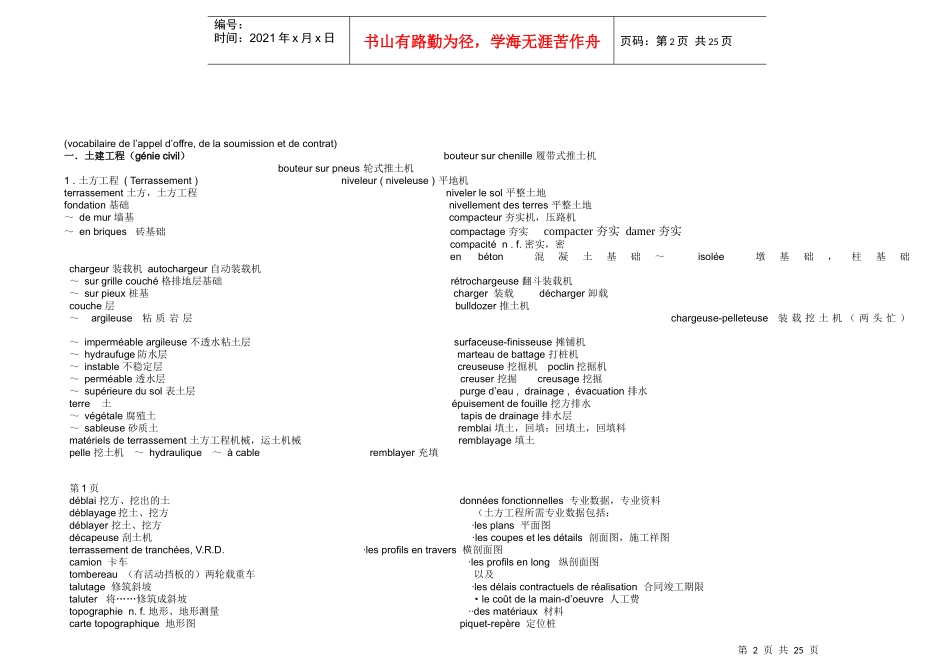 建筑工程常用词汇汇编_第2页