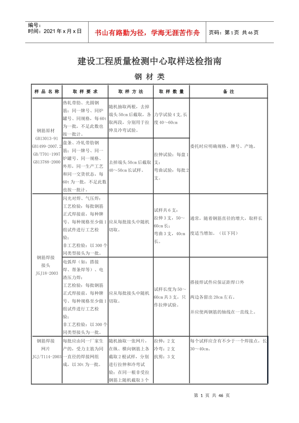建筑工程取样送检指南(新版)_第1页