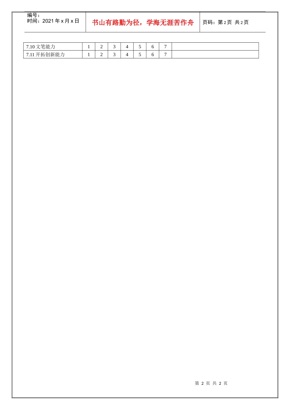 开发采购员职位说明书_第2页