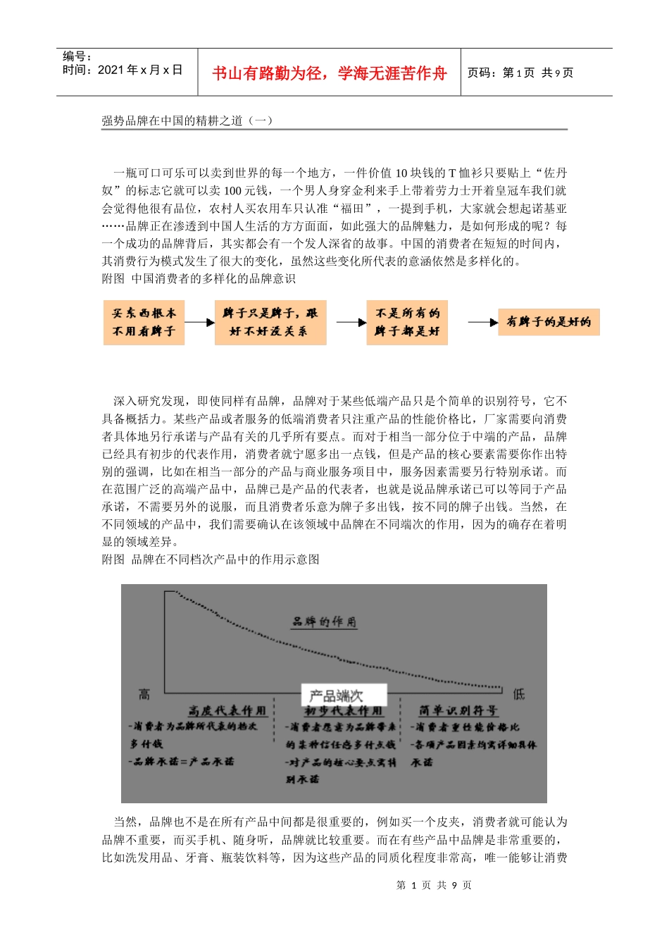 强势品牌在中国的精耕之道（一）_第1页