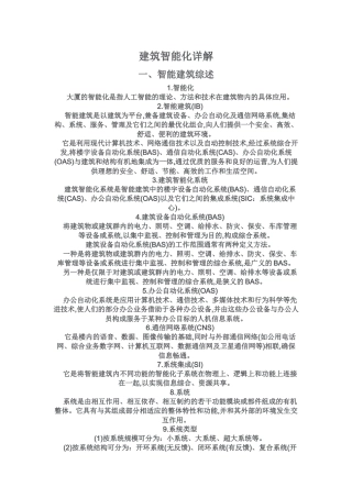 建筑智能化详解