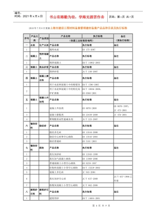 建设工程材料备案管理建材备案产品品种目录及执行标准