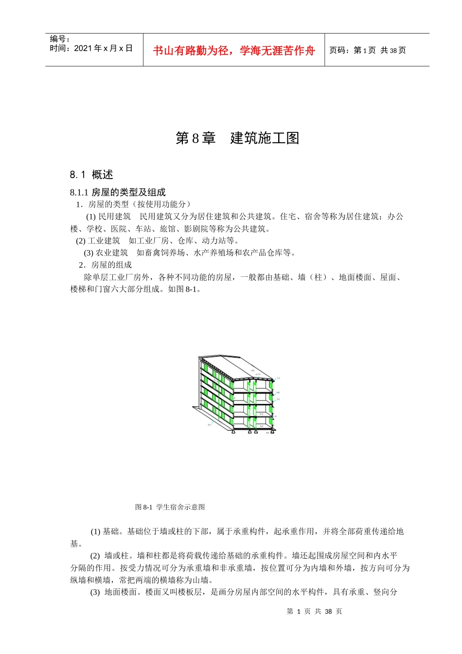 建筑施工图 识图(从事建筑初学者)_第1页