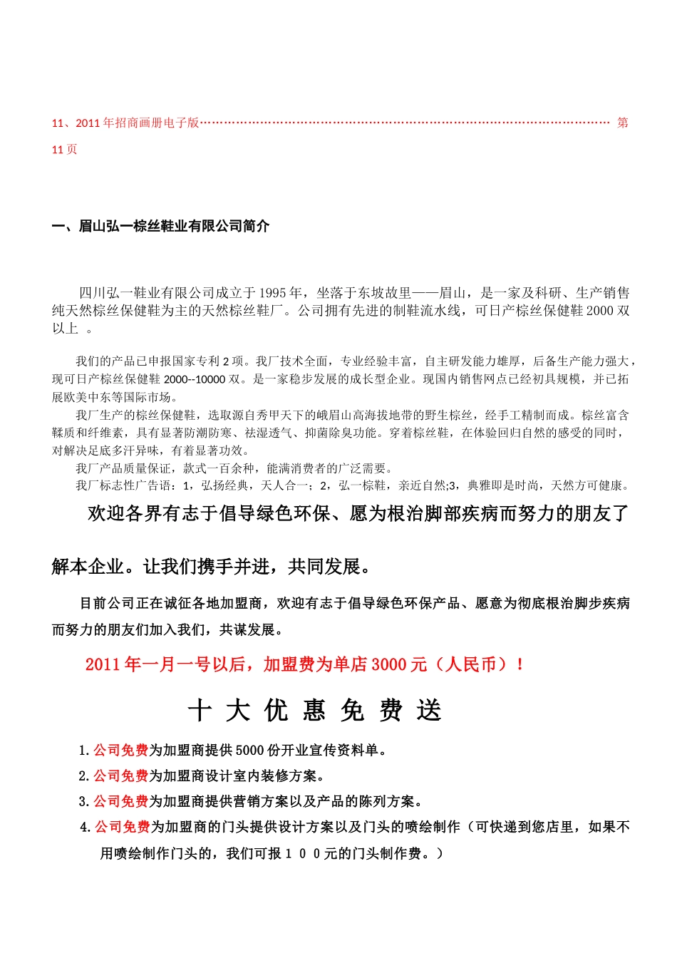 弘一棕丝鞋XXXX招商手册_第3页