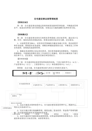 建筑行业-住宅建设事业部管理制度