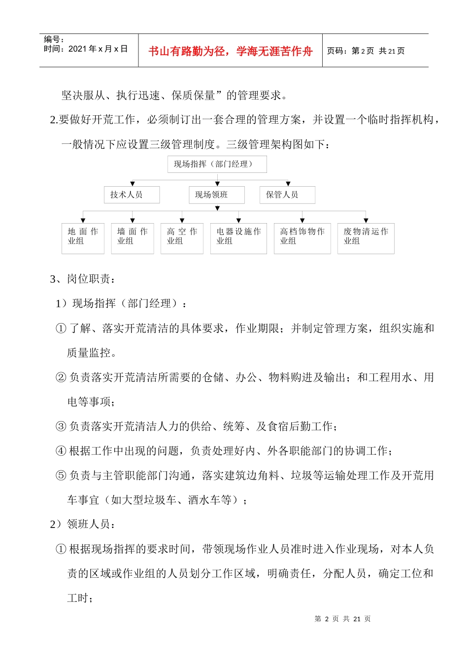 开荒清洁管理标准作业规程_第2页