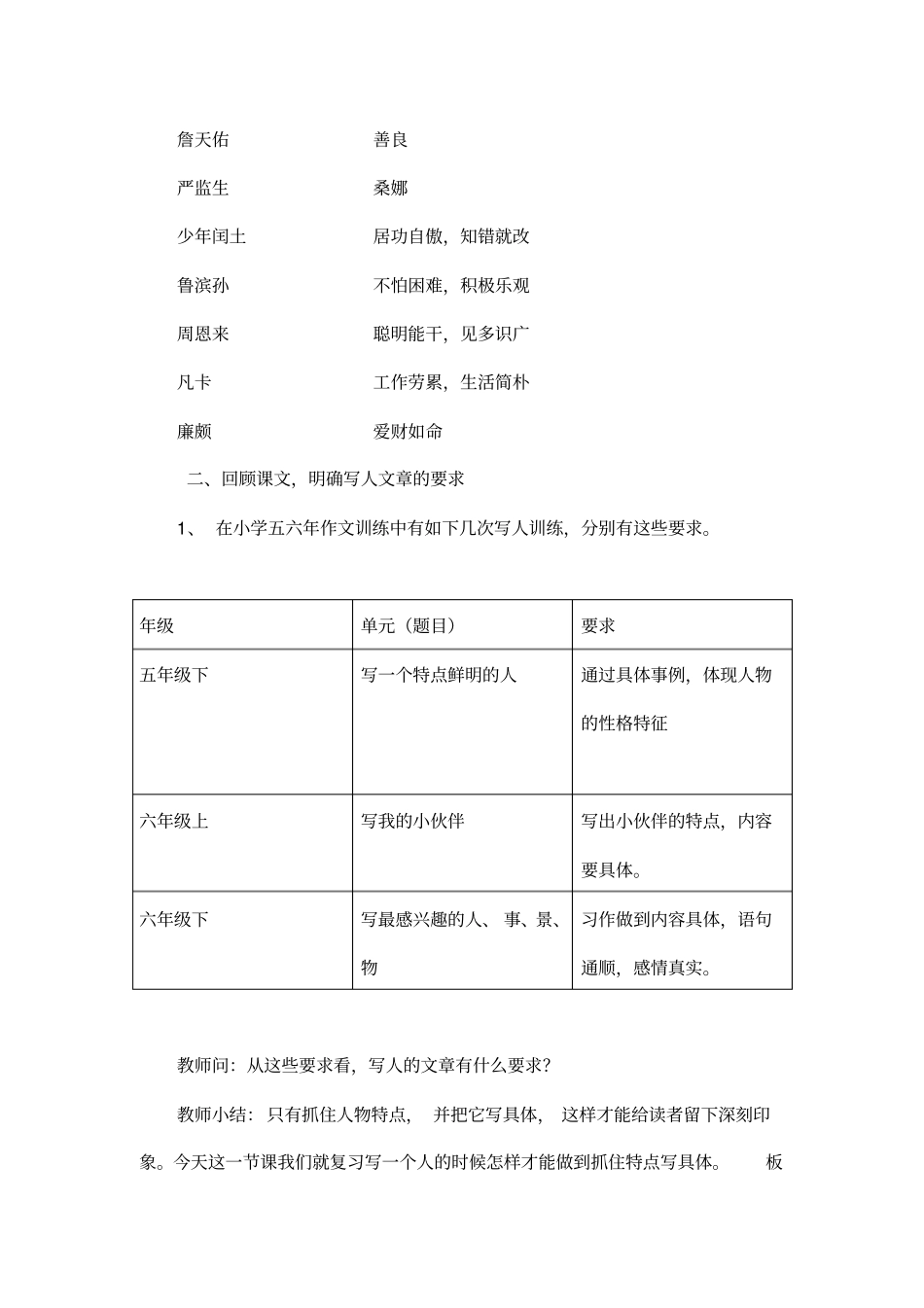写人习作复习课教学设计3(1)_第2页